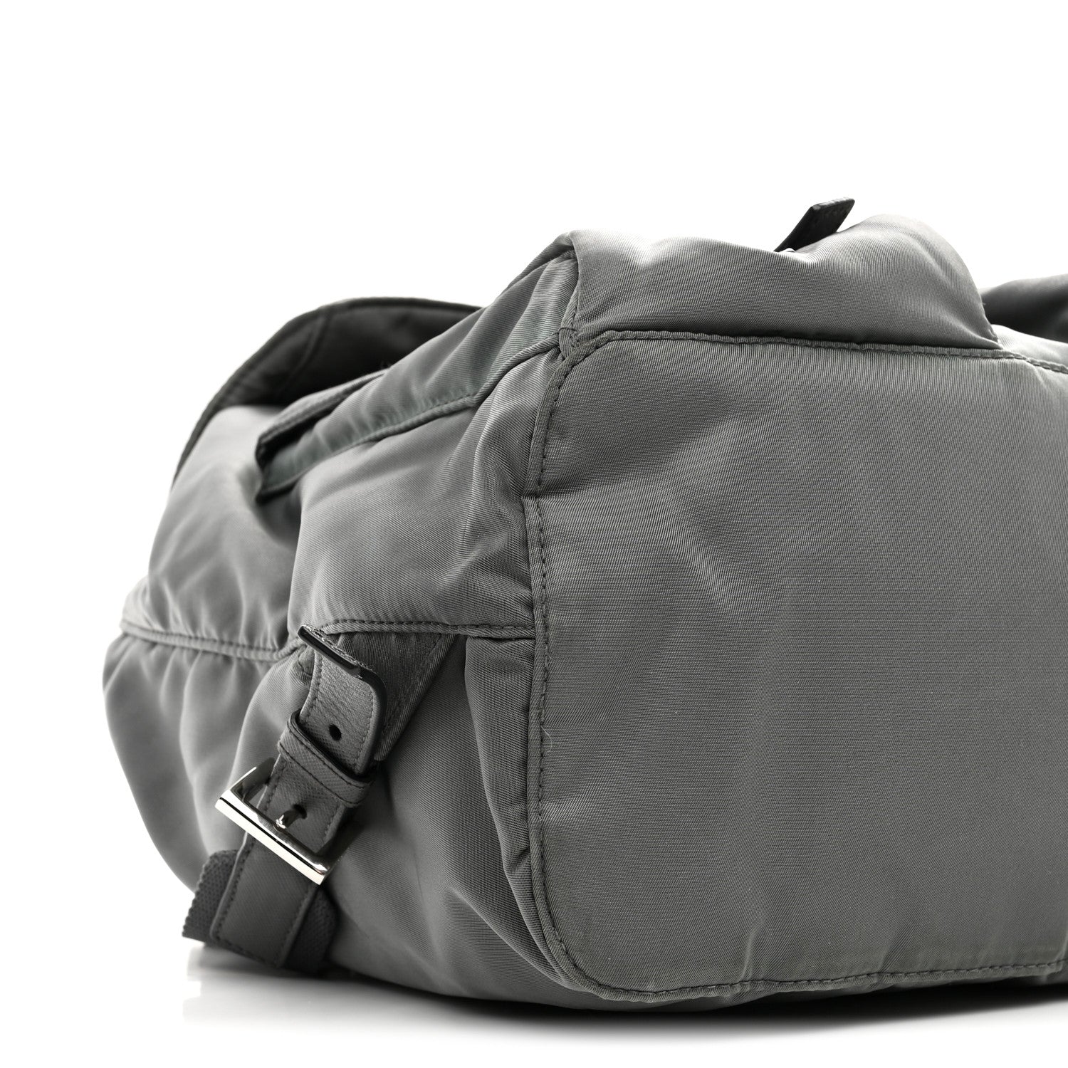 Prada Tessuto Nylon Saffiano Medium Backpack Anthracite 9 of 10