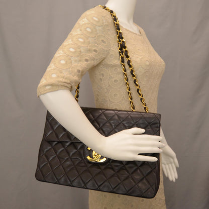 Chanel Lambskin XL Jumbo Flap Black 2 of 9