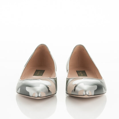 Valentino Garavani Nappa Canvas Camouflage Rockstud Ballet Flats 40 Safari 2 of 6