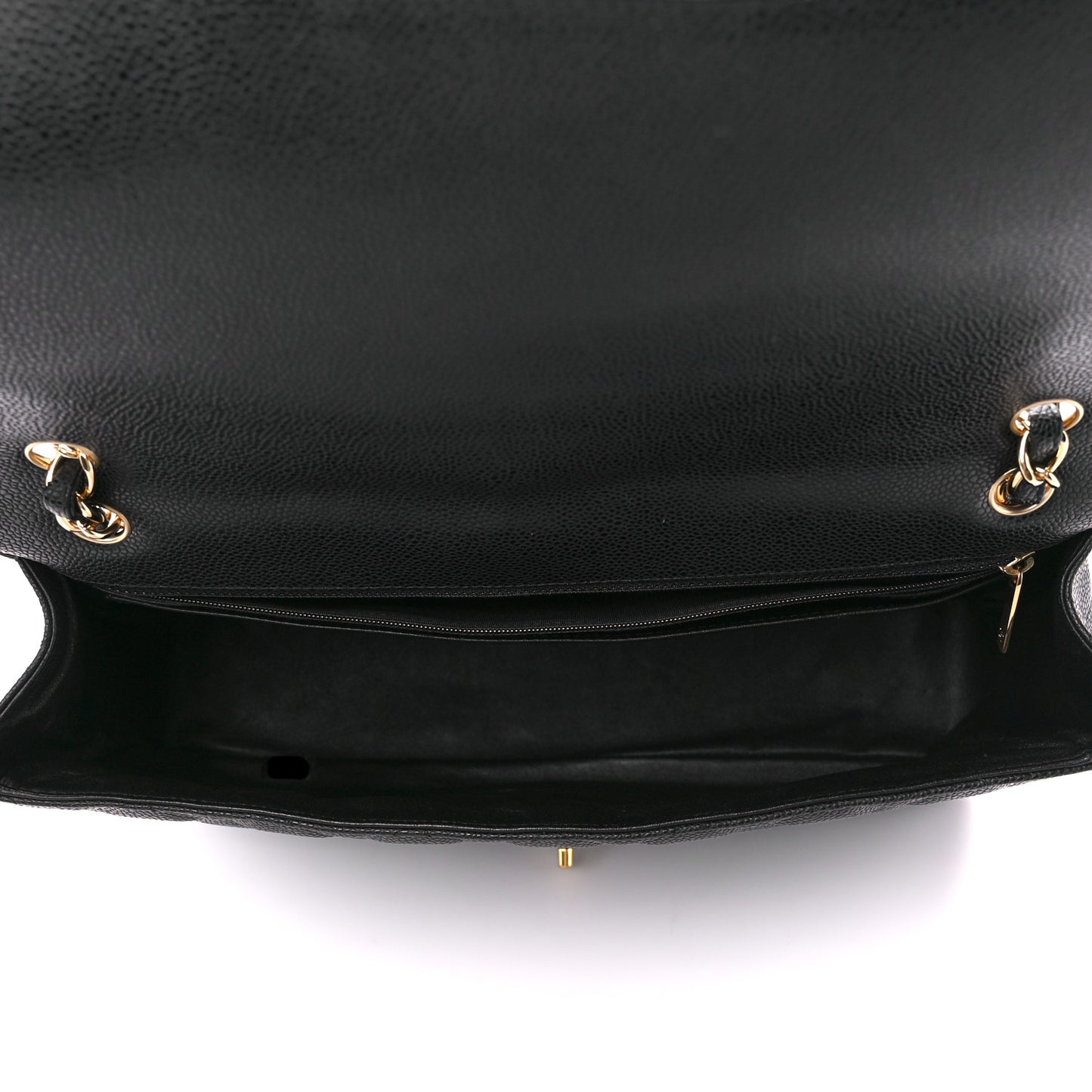 Caviar Quilted Maxi Single Flap Black