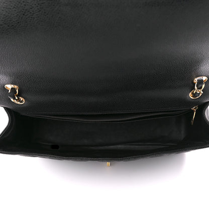 Chanel Caviar Quilted Maxi Single Flap Black 5 of 11