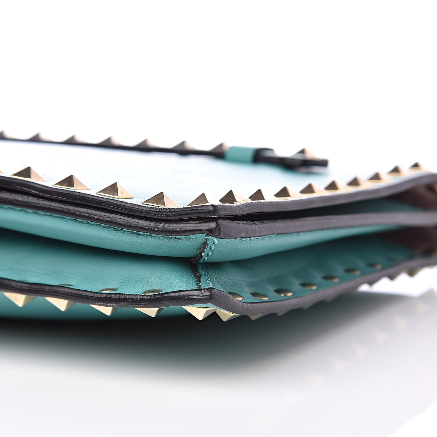 Nappa Rockstud Wristlet Clutch Colibri