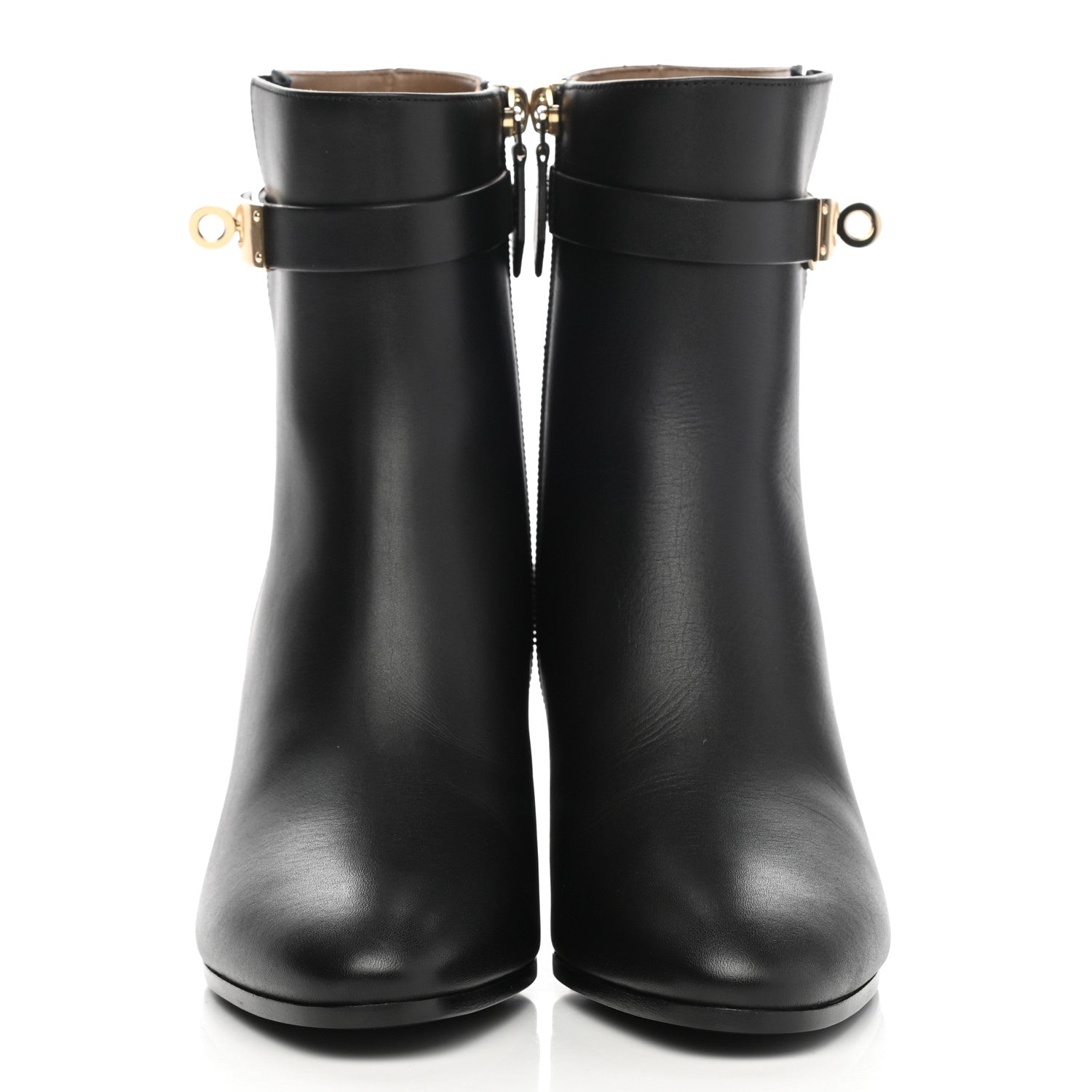 Hermes Calfskin Saint Germain Ankle Boots 36 Black 2 of 9