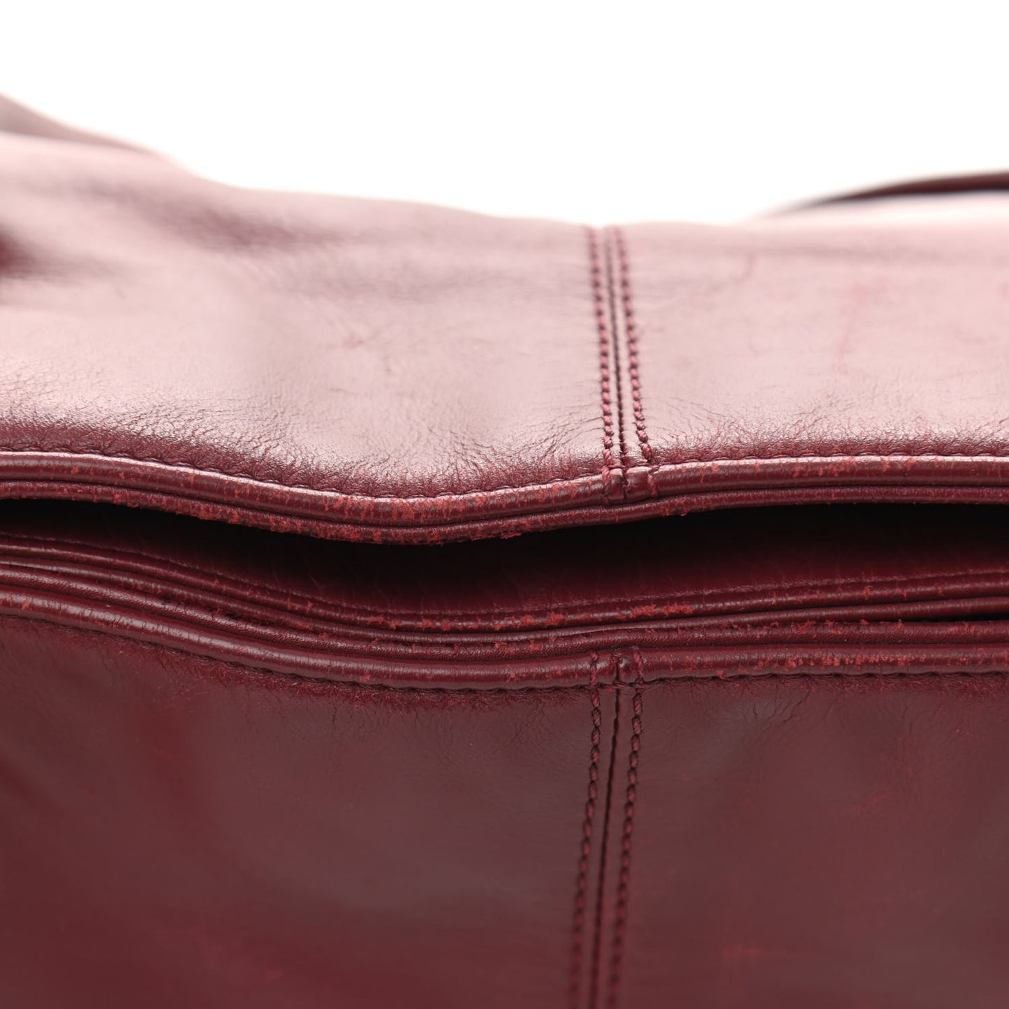 Calfskin CC Shoulder Bag Red