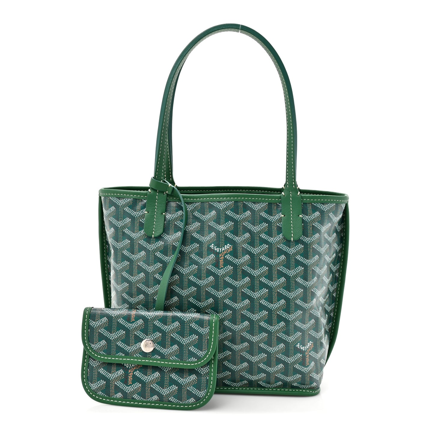 Goyardine Reversible Mini Anjou Green