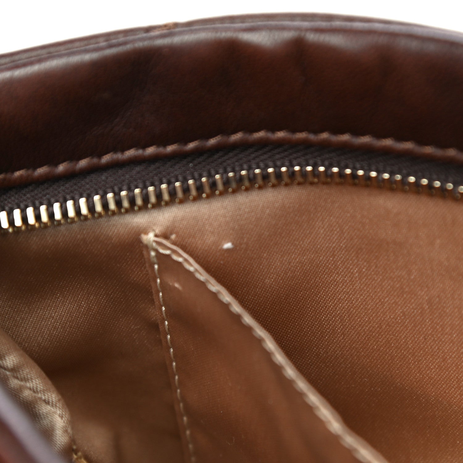 Chanel Lambskin Bubble Quilt Pochette Brown 11 of 16