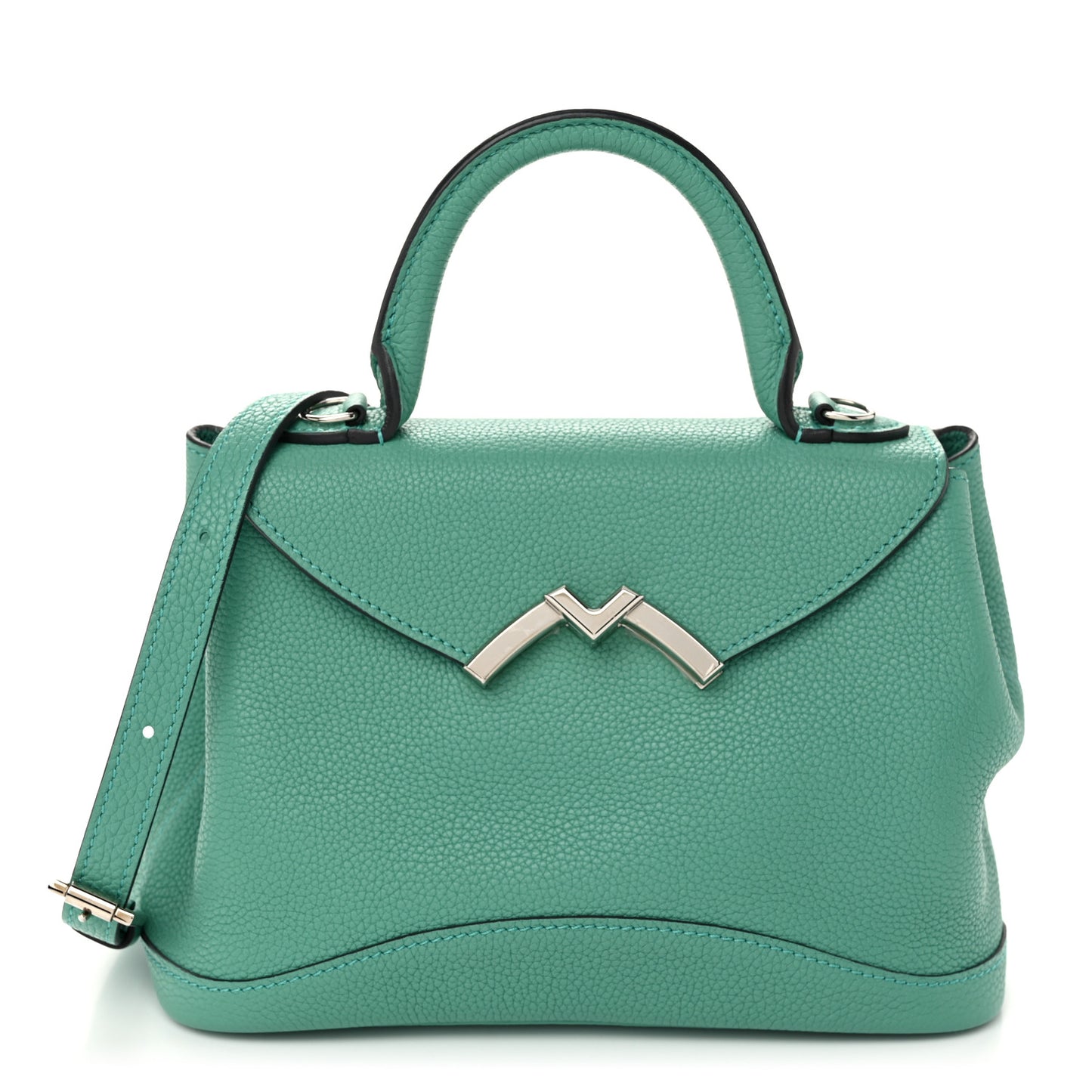 Taurillon Blush Calfskin Gabby BB Turquoise