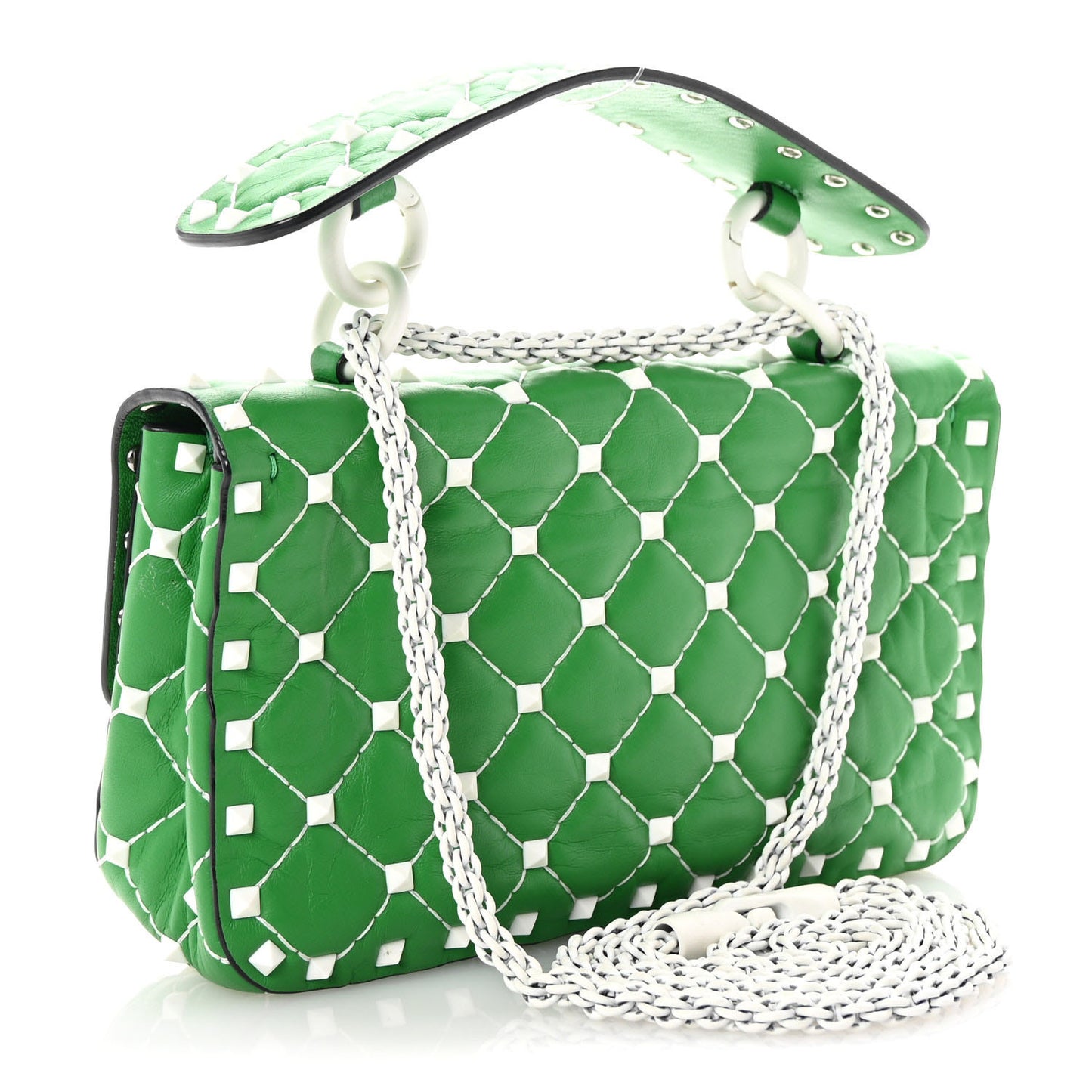 Nappa Small Free Rockstud Spike Shoulder Bag Peppermint