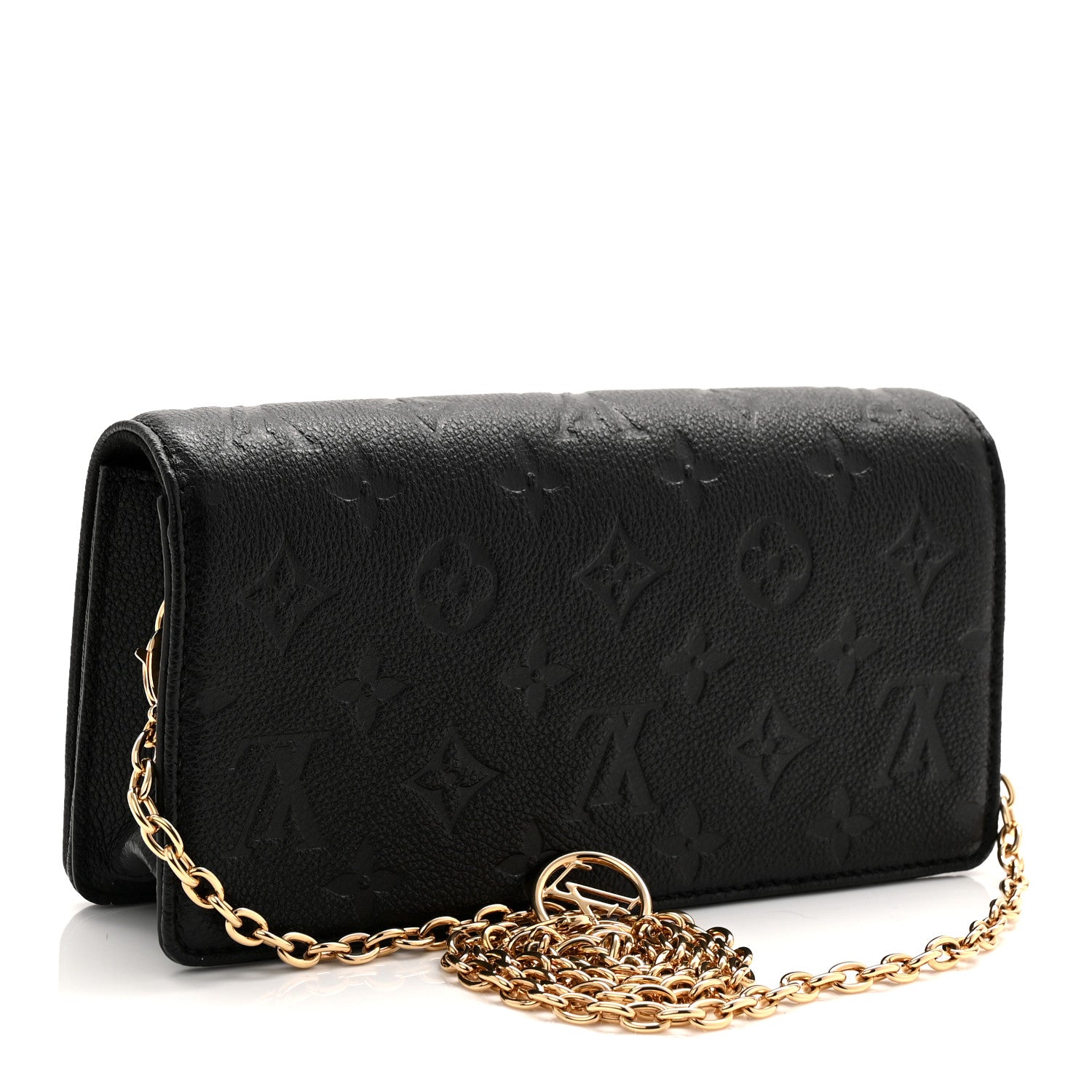Louis Vuitton Empreinte Monogram Lily Wallet On Chain Black 3 of 10