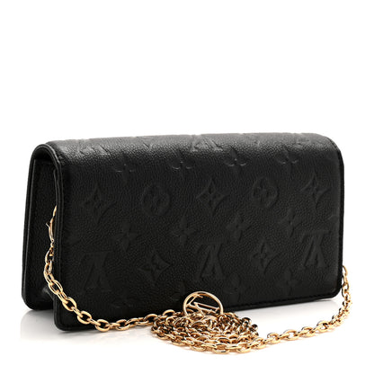 Louis Vuitton Empreinte Monogram Lily Wallet On Chain Black 3 of 10