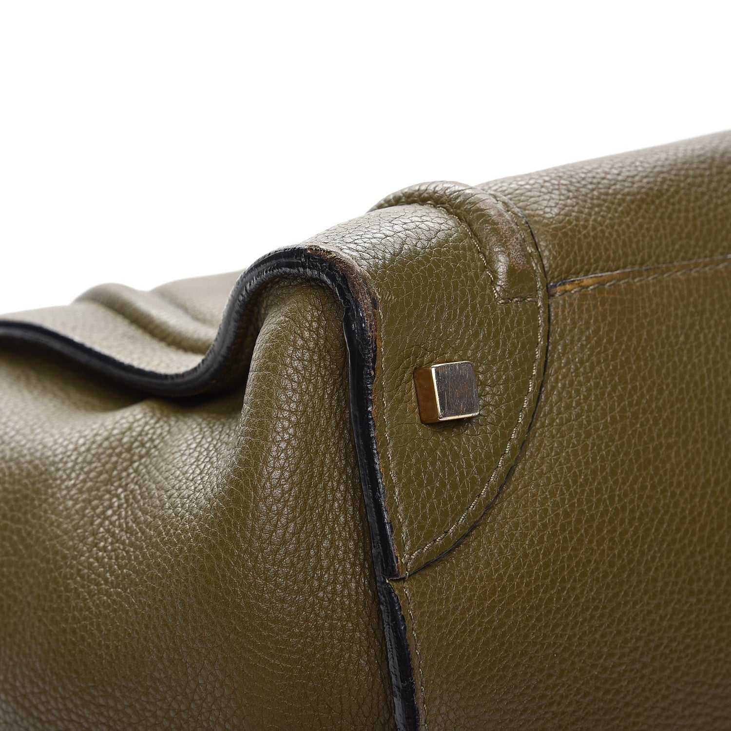 Celine Drummed Calfskin Mini Luggage Jungle 18 of 20