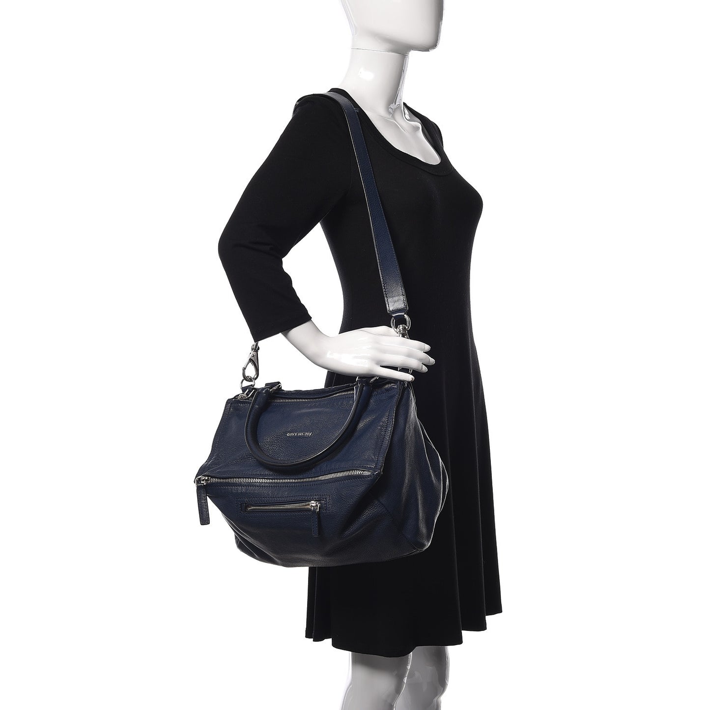 Sugar Goatskin Medium Pandora Navy