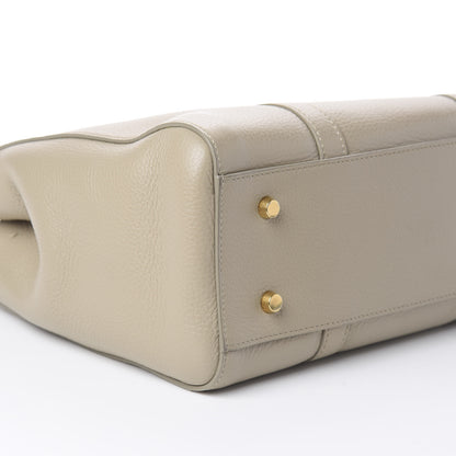 Mulberry Classic Grain Calfskin Small Bayswater Double Zip Tote Dune 7 of 8