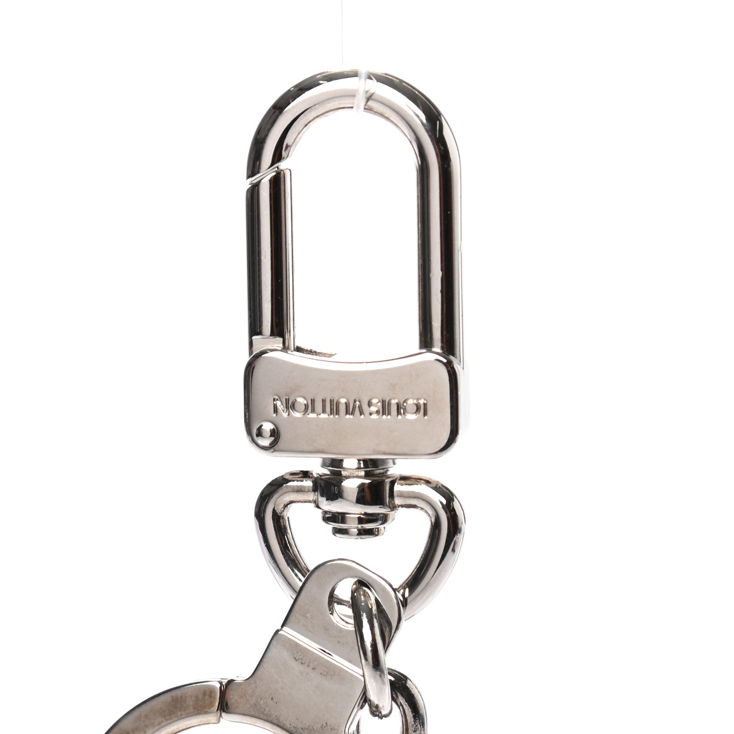 Louis Vuitton LV Facettes Bag Charm Key Holder Silver 3 of 3