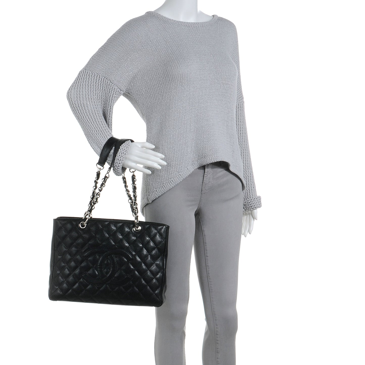 Caviar Grand Shopping Tote GST Black