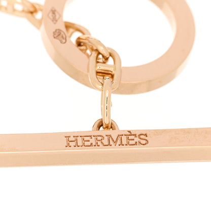 Hermes 18K Rose Gold Diamond Chaine d'Ancre Contour Bracelet ST 3 of 4