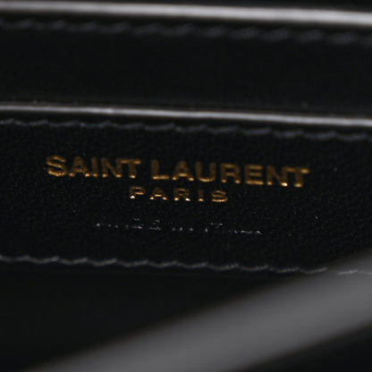 Saint Laurent Velvet Small Monogram Sunset Black 7 of 12