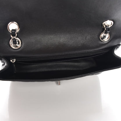 Chanel Lambskin Quilted Valentine Charms Medium Single Flap Black 5 of 8