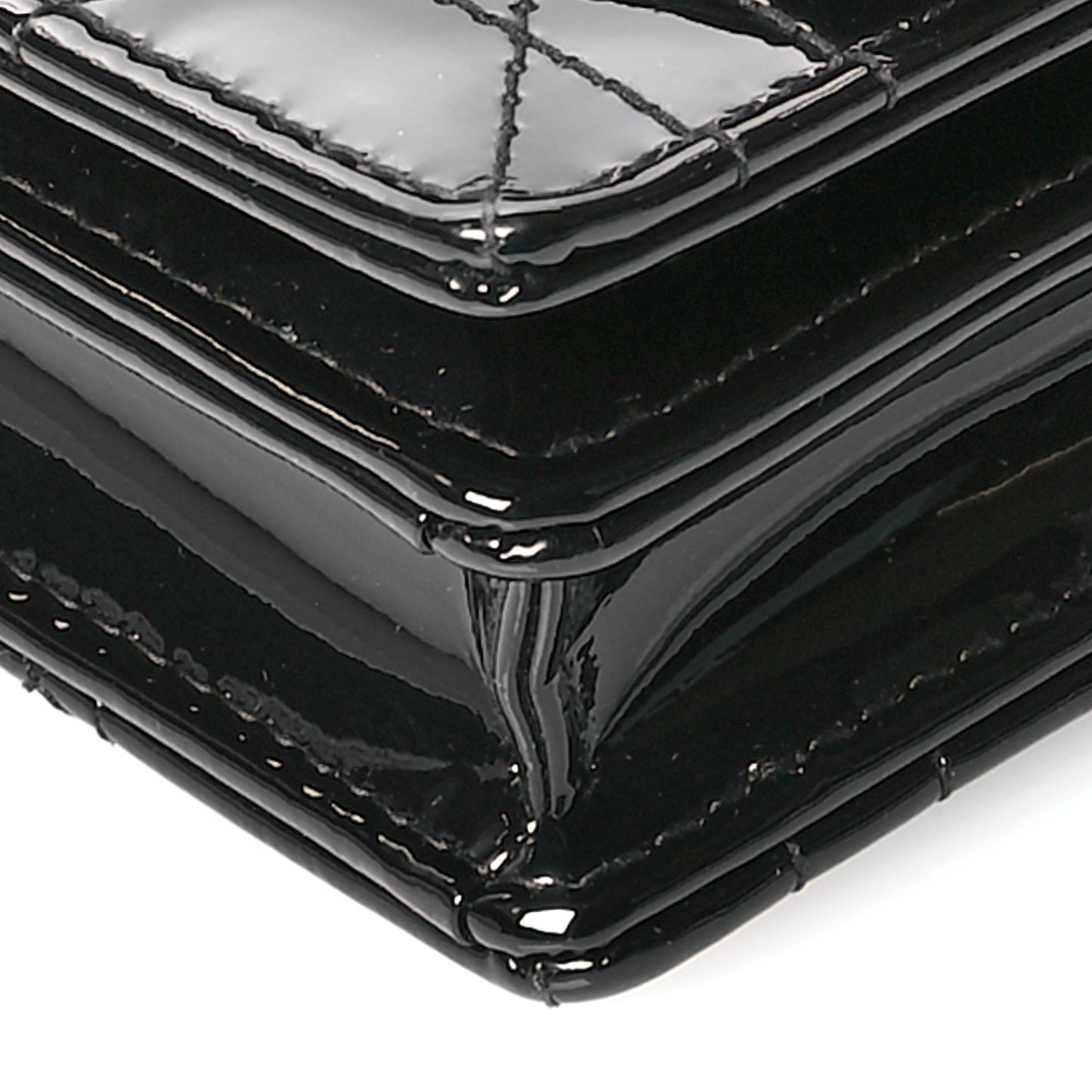 Patent Cannage Mini My Dior Bag Black