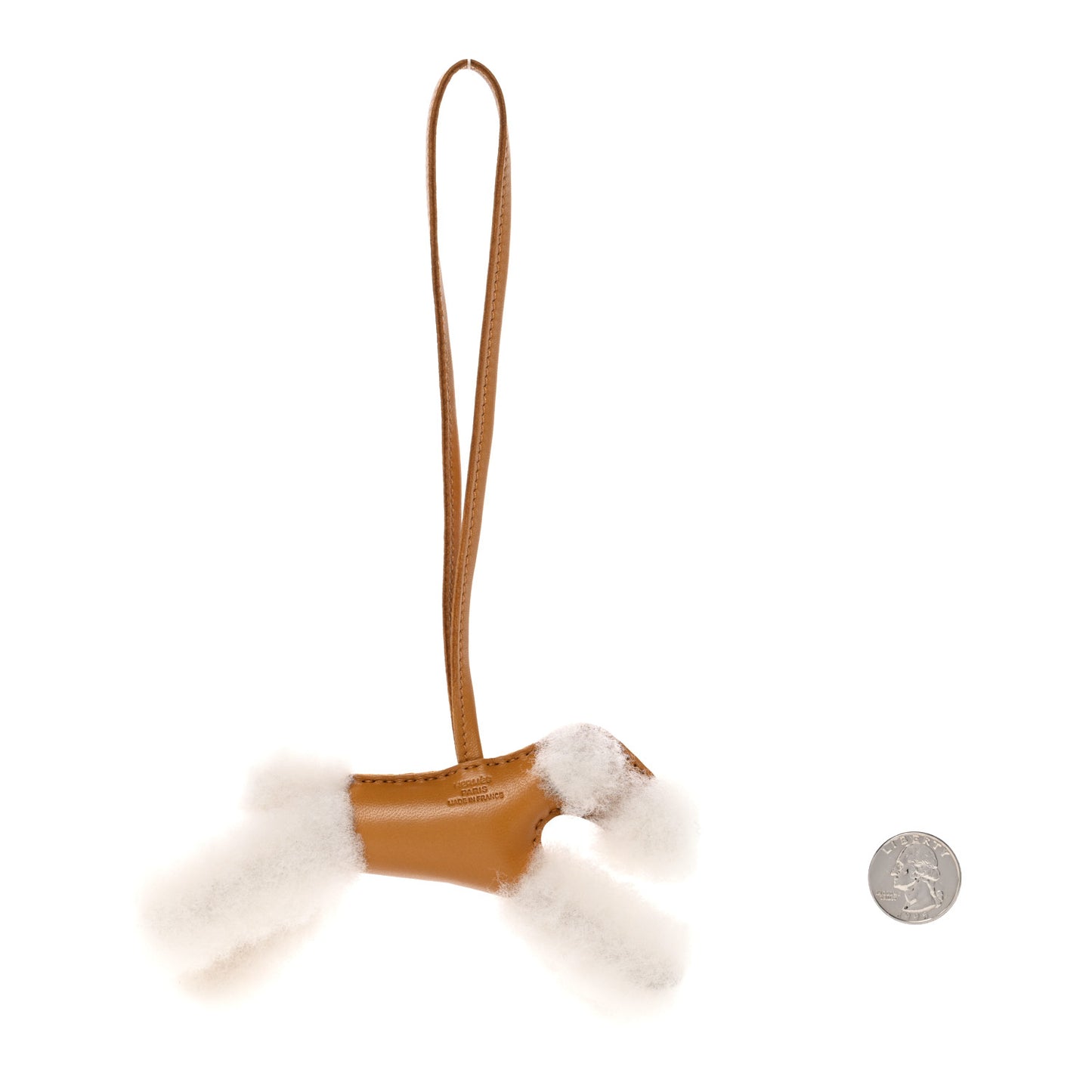 Milo Lambskin Shearling Budy Charm Biscuit