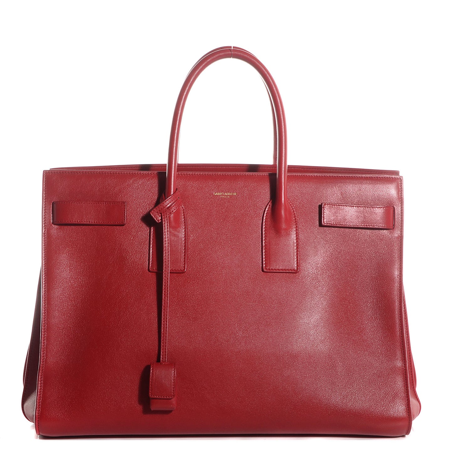 Calfskin Large Sac de Jour Carryall Lipstick Red