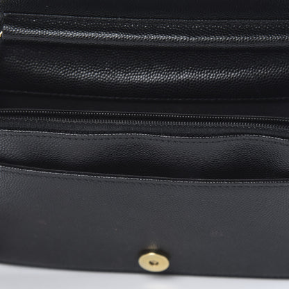 Chanel Caviar Quilted Boy Wallet On Chain WOC Black 14 of 15