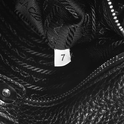 Prada Vitello Daino Tote Nero Black 8 of 9