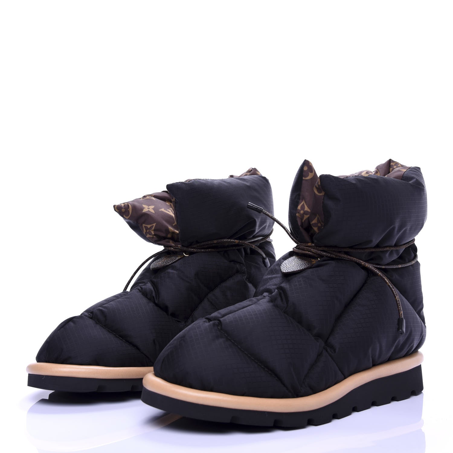 Louis Vuitton Nylon Monogram Pillow Comfort Ankle Boot 40 Black 3 of 9