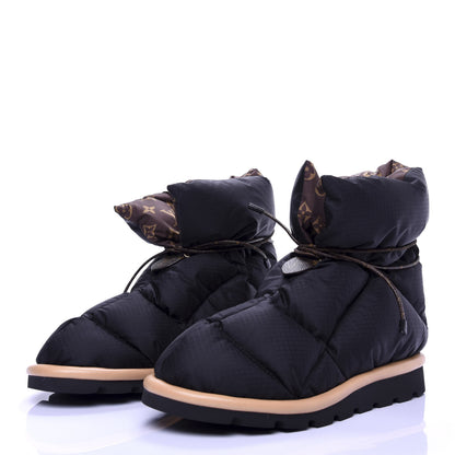Louis Vuitton Nylon Monogram Pillow Comfort Ankle Boot 40 Black 3 of 9