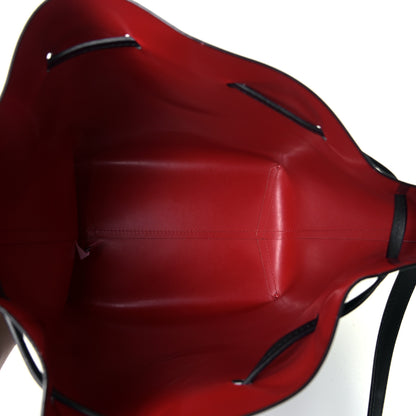 Mansur Gavriel Vegetable Tanned Calfskin Bucket Bag Black Flamma 4 of 4