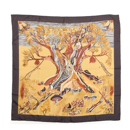 Hermes Silk Kuggor Tree Scarf 90 1 of 3