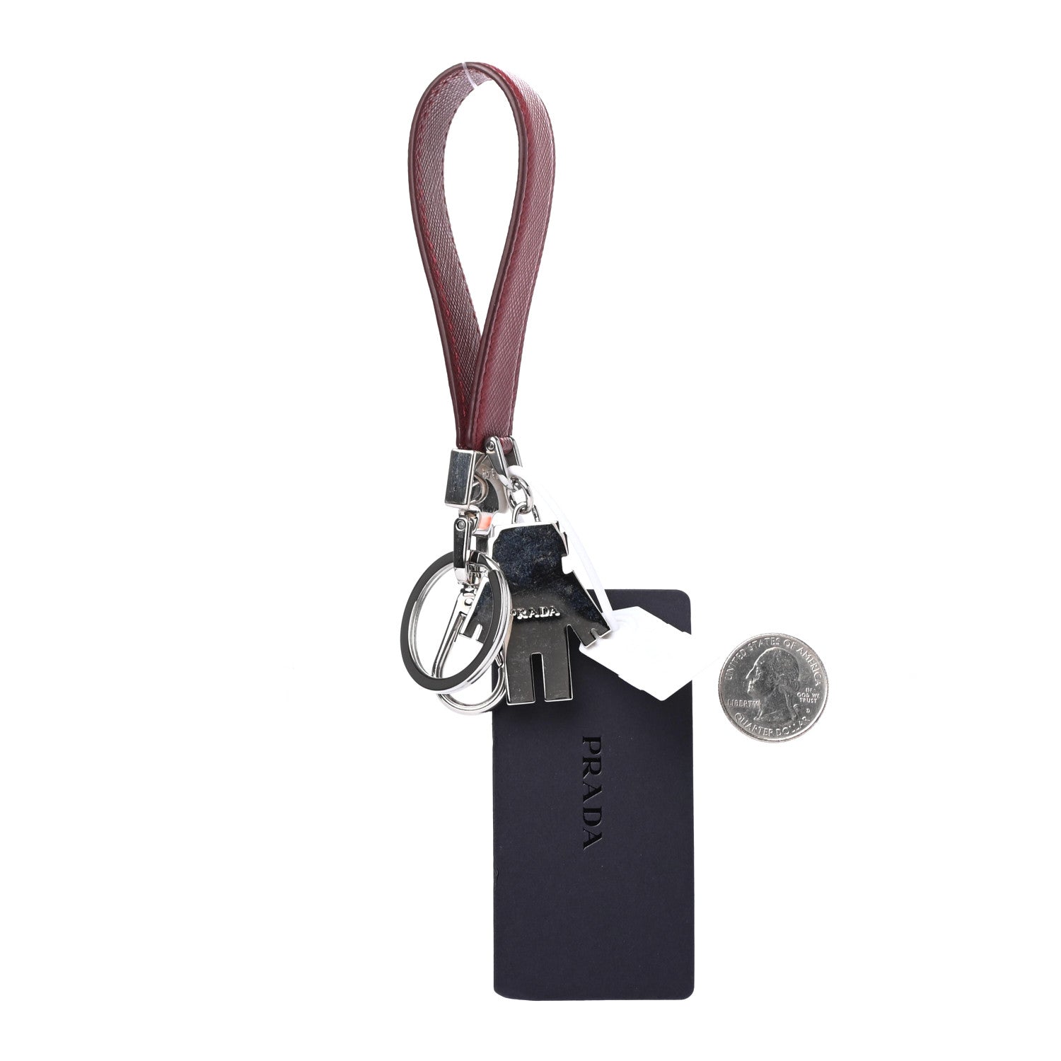 Prada Saffiano Robot Trick Keychain Red 2 of 4