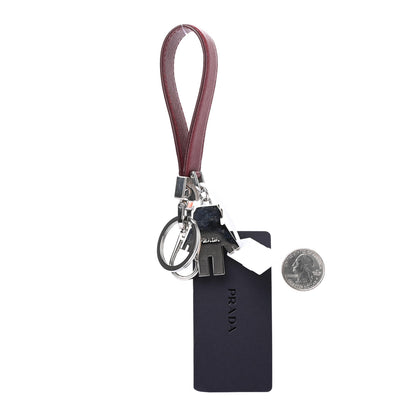 Prada Saffiano Robot Trick Keychain Red 2 of 4