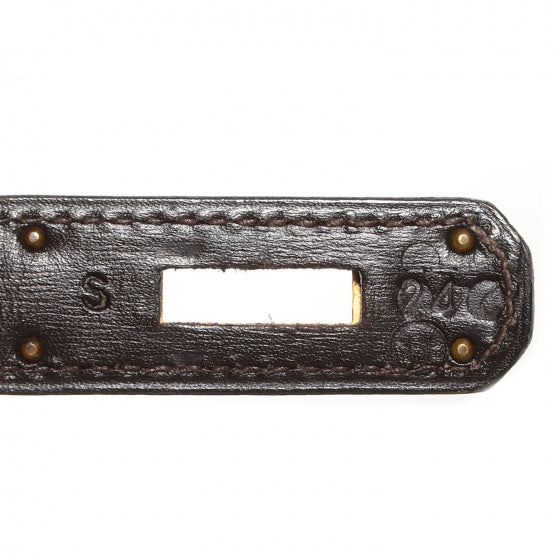 Hermes Box Kelly Retourne 32 Chocolate 7 of 20