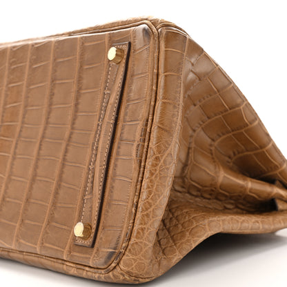 Hermes Matte Alligator Birkin 35 Alezan 10 of 16