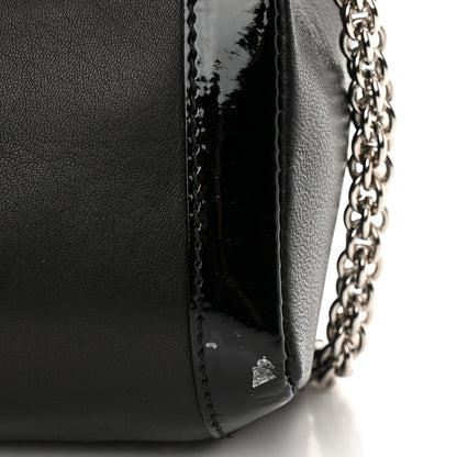 Christian Louboutin Nappa Patent Spikes Small Sweety Charity Crossbody Bag Black Silver 13 of 13