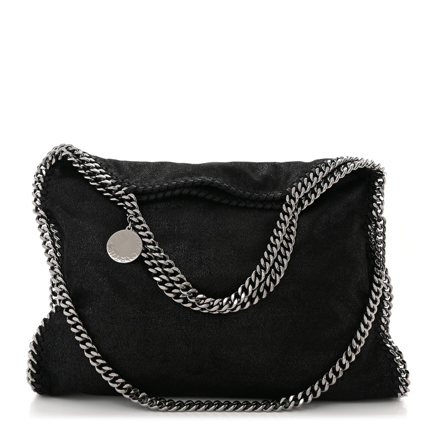 Shaggy Deer Falabella Fold Over Tote Black
