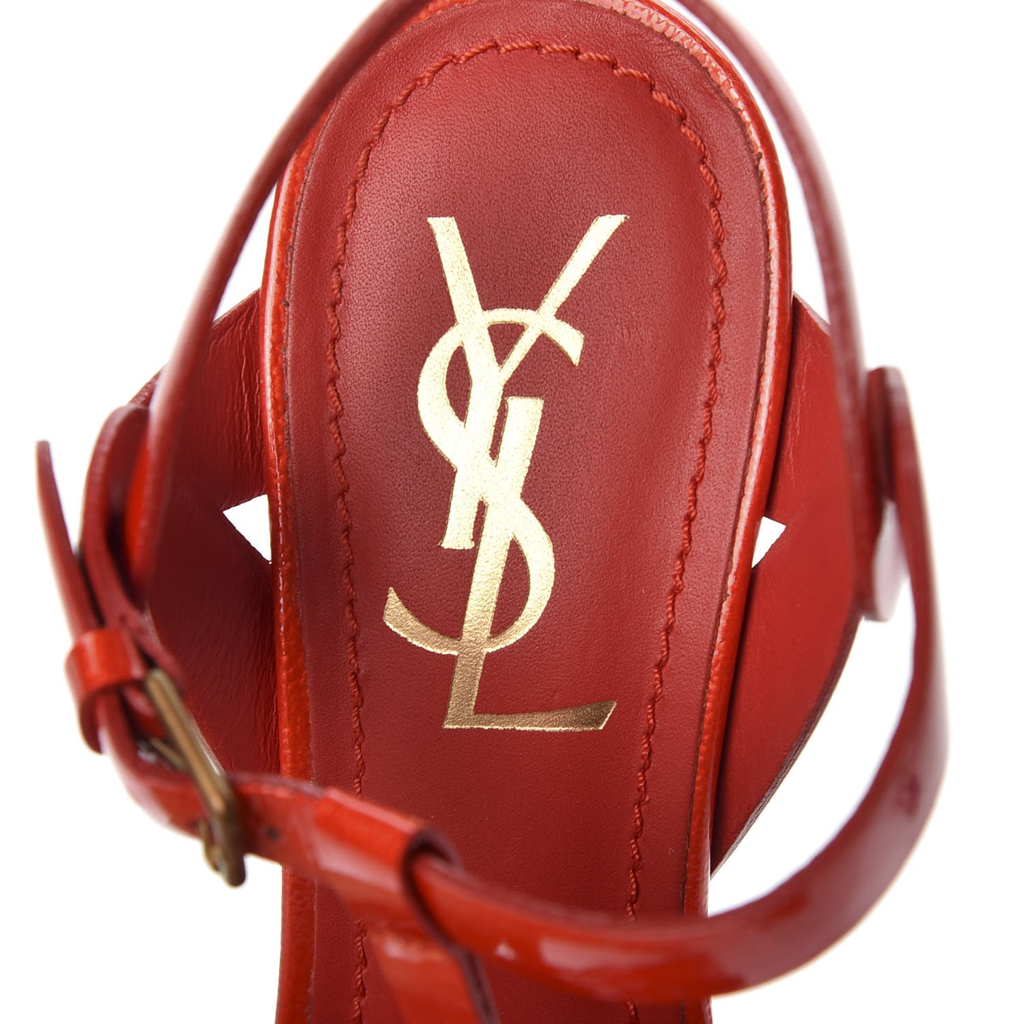 Patent Tribute 105 Platform Sandals 36.5 Red