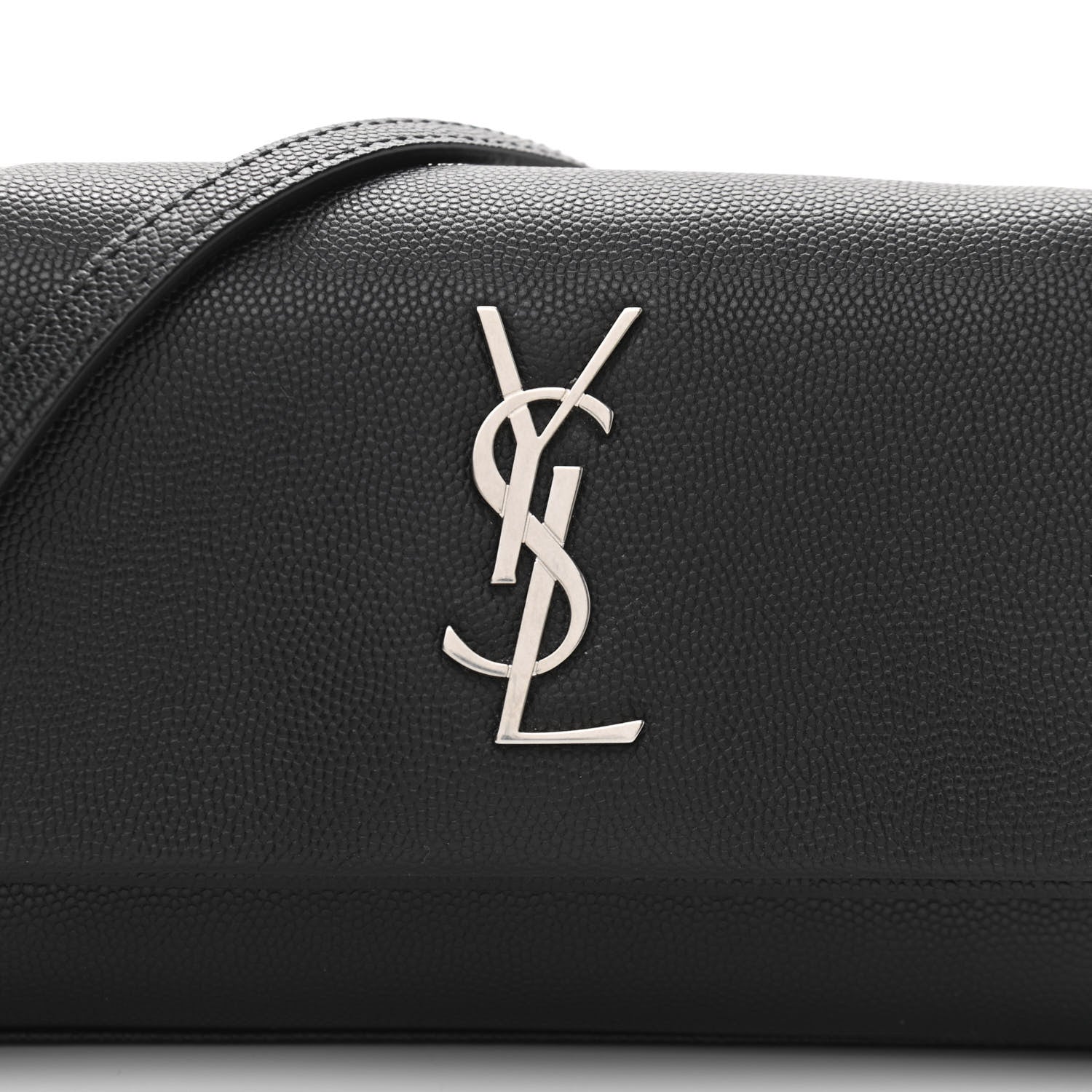 Saint Laurent Grain De Poudre Monogram Toy West Hollywood Fold-Over Bag Black 8 of 10