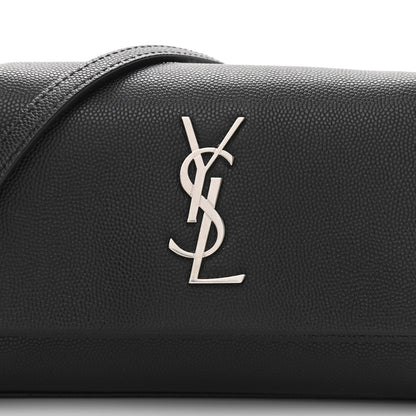 Saint Laurent Grain De Poudre Monogram Toy West Hollywood Fold-Over Bag Black 8 of 10