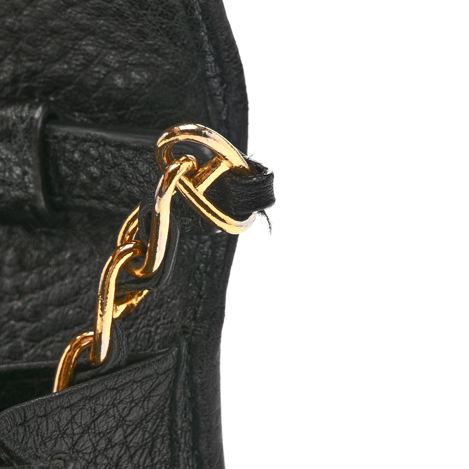 Prada Vitello Daino Chain Wallet Black 10 of 10