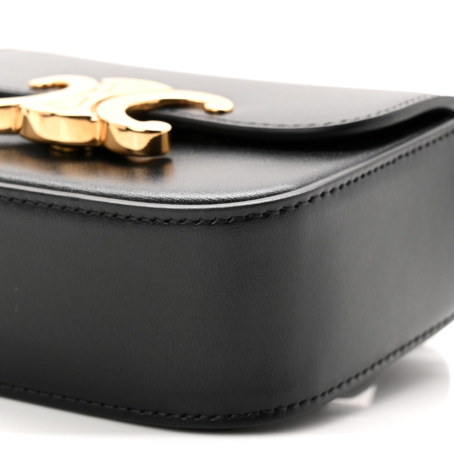 Shiny Calfskin Mini Claude Belt Bag 75 30 Black