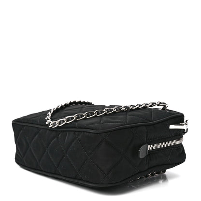 Prada Nylon Tessuto Impuntu Quilted Bandoliera Crossbody Bag Black 10 of 12
