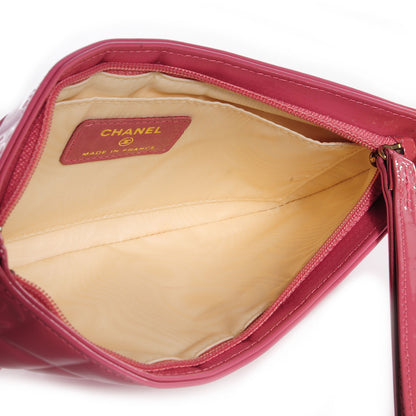 Chanel Patent Chocolate Bar Pochette Rose 6 of 8