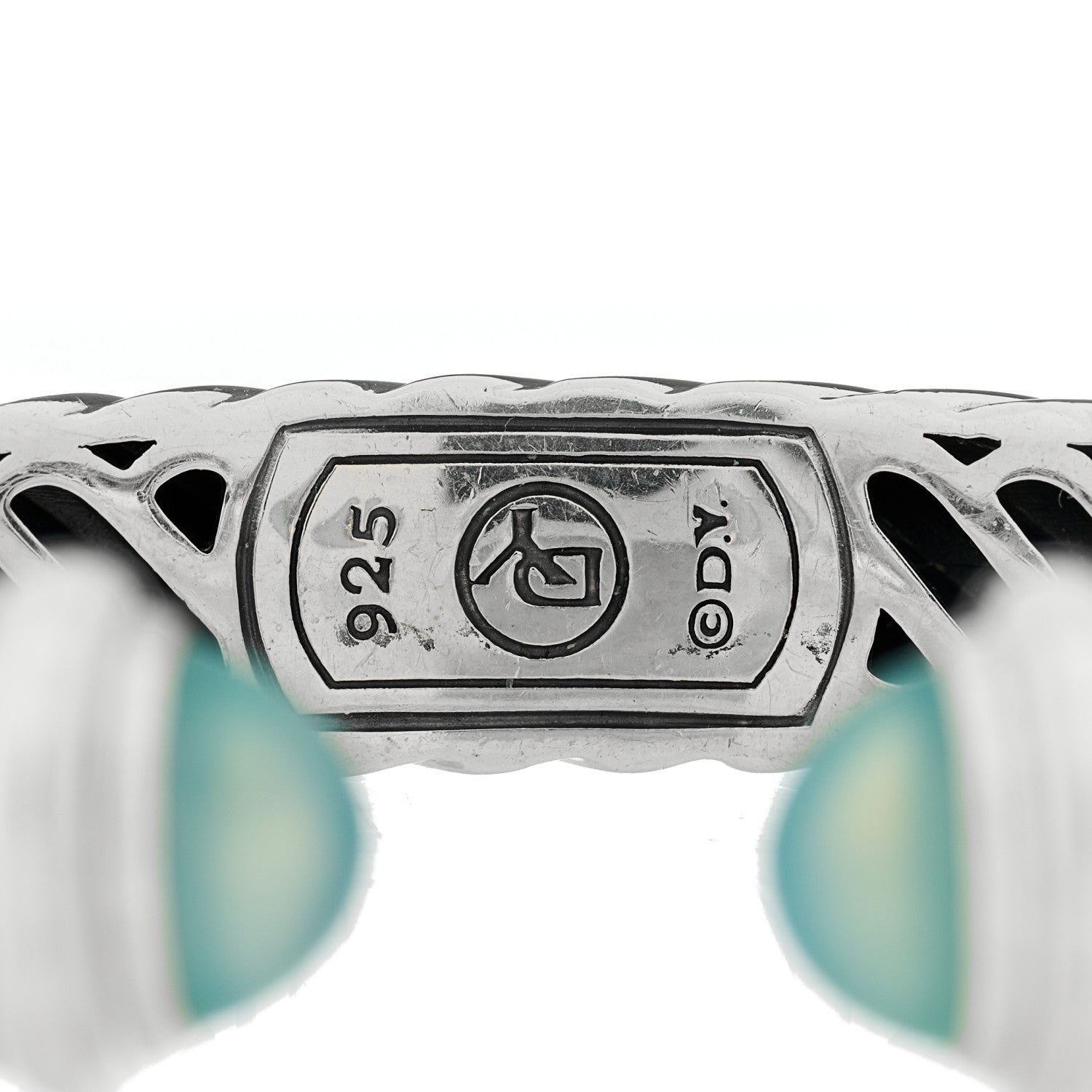 David Yurman Sterling Silver Chalcedony Waverly Bracelet 3 of 3