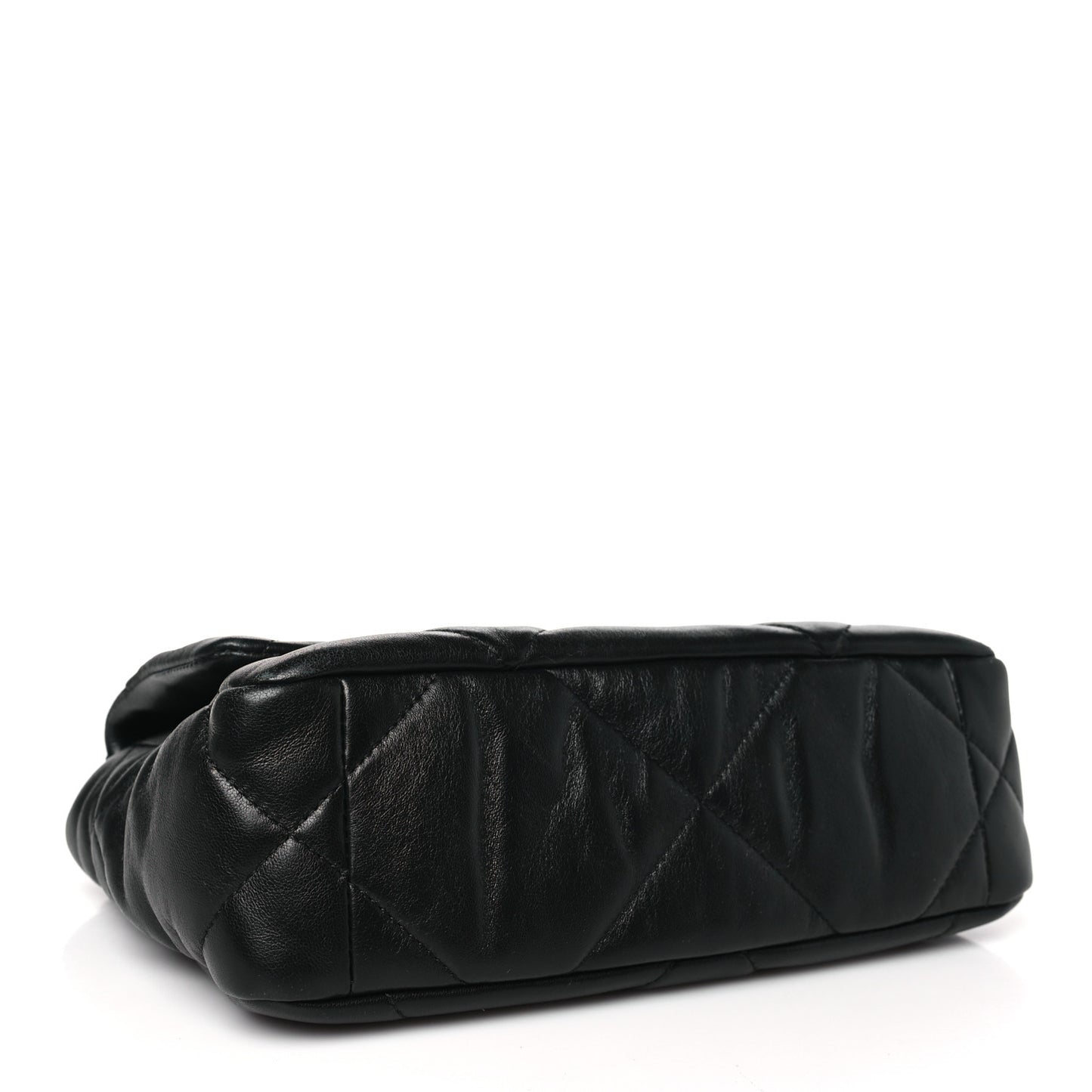 Lambskin Quilted Medium Chanel 19 Flap Black
