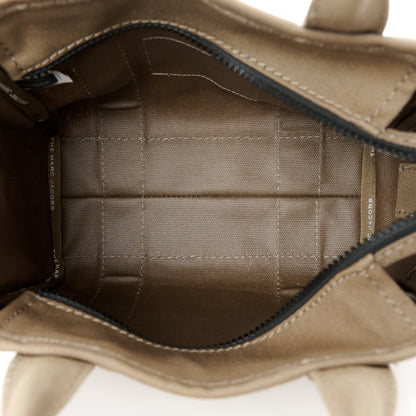 Marc Jacobs Cotton Canvas Small The Traveler Tote Bag Slate Green 5 of 10