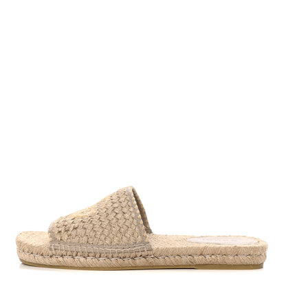 Gucci Juta Nappa GG Mens Slide Sandals 10.5 Natural Oatmeal 1 of 14