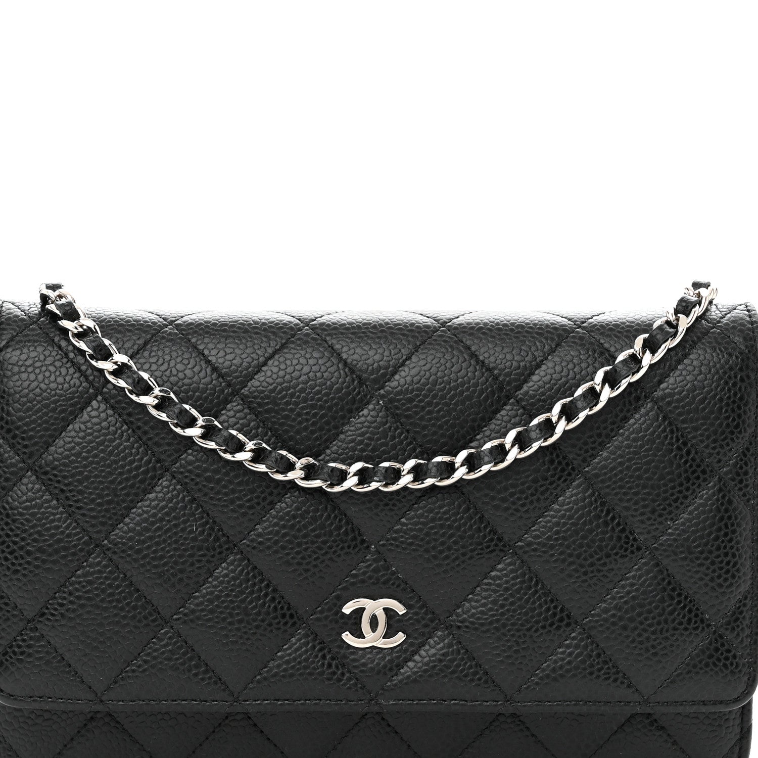 Chanel Caviar Quilted Wallet on Chain WOC Black 9 of 15
