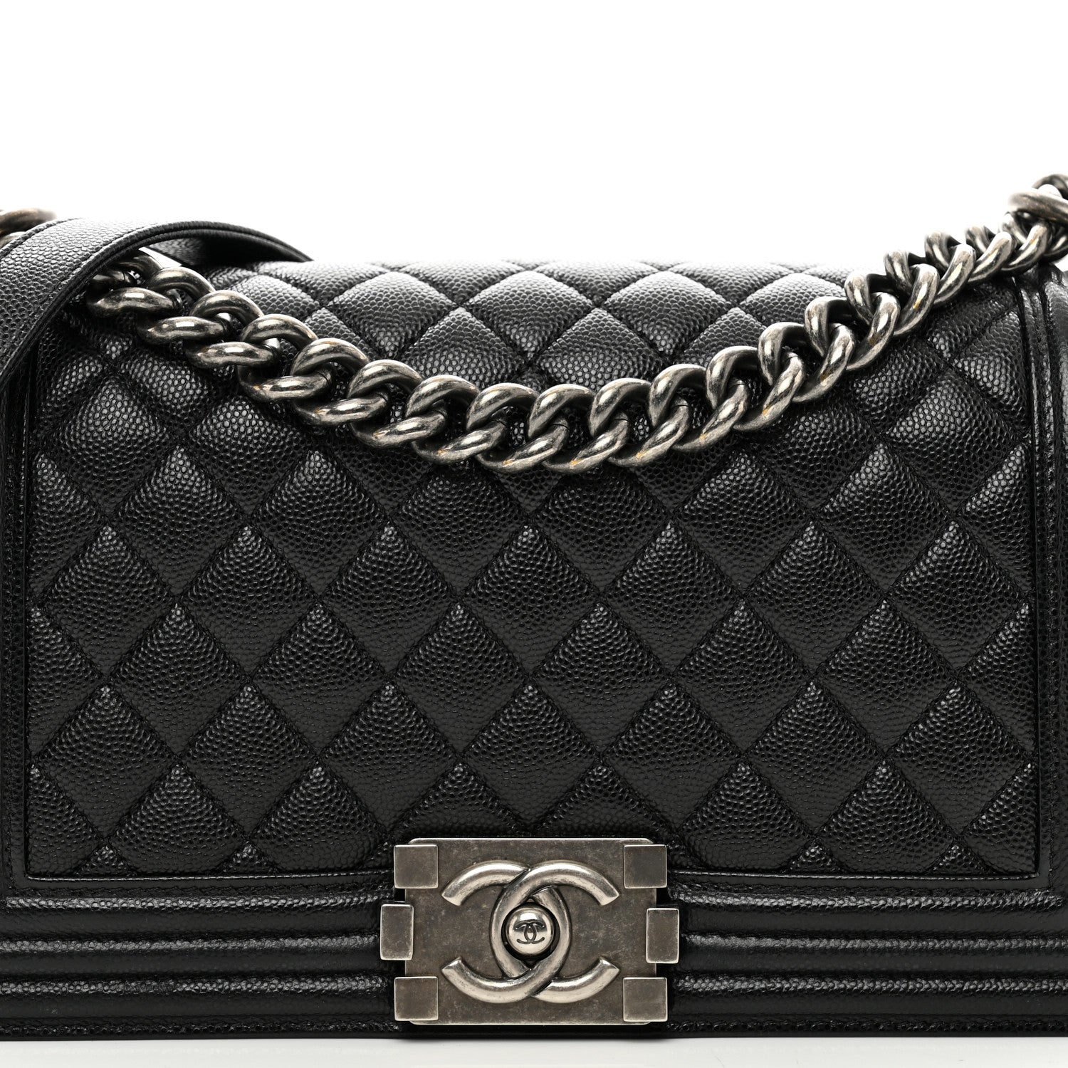 Chanel Caviar Quilted Medium Boy Flap Black 5 of 10